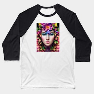 Flowers Queen Baseball T-Shirt